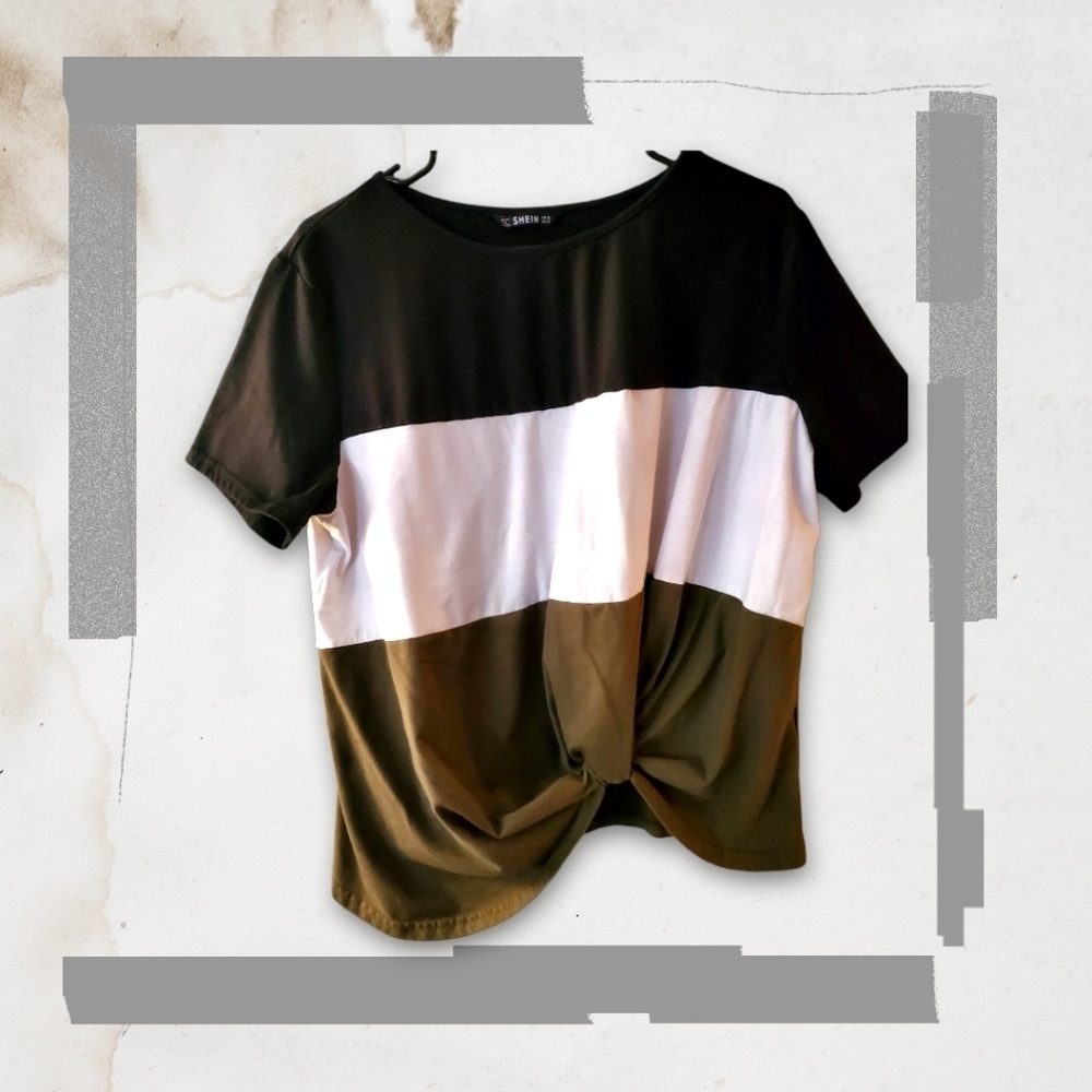 Shein Knotted T Shirt